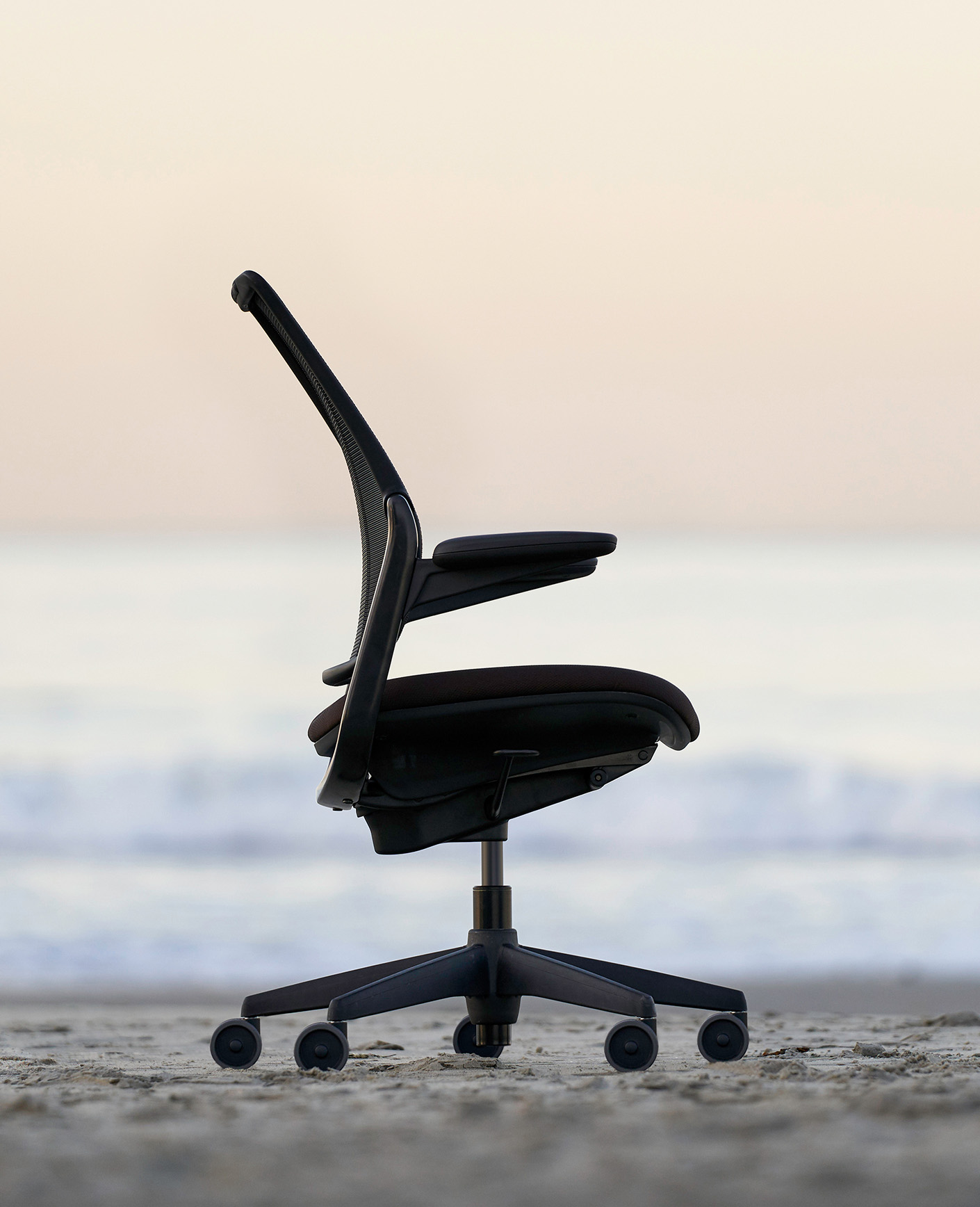 Humanscale Ocean Chair on a beach